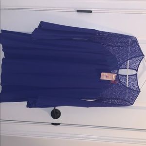 Mini royal blue dress
